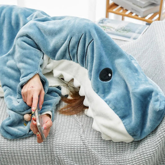 Shark Onesie Blanket For Adults